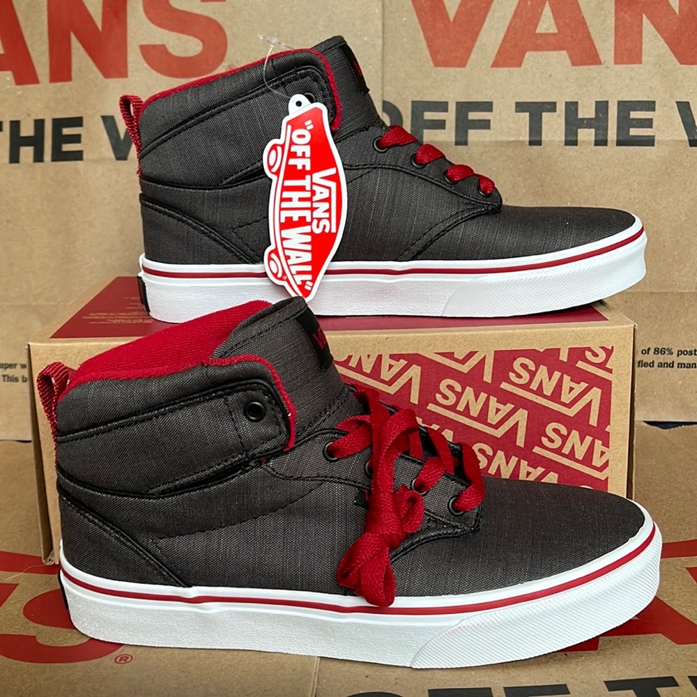 Vans Atwood Textile Black/Chili Pepper/White WMNS - Picture 1 of 16